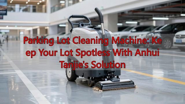 Parking Lot Cleaning Machine: Keep Your Lot Spotless With Anhui Tanjie's Solution