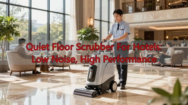 Quiet Floor Scrubber For Hotels: Low Noise, High Performance