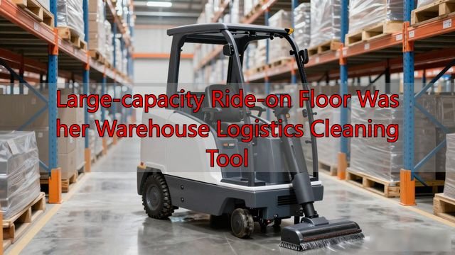 Large-capacity Ride-on Floor Washer Warehouse Logistics Cleaning Tool