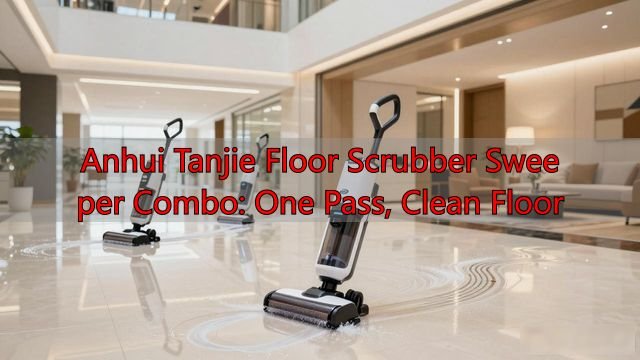 Anhui Tanjie Floor Scrubber Sweeper Combo: One Pass, Clean Floor
