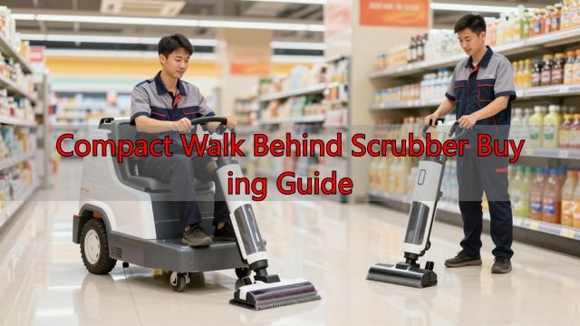 小型驾驶式洗地机 Compact Walk Behind Scrubber 选购指南