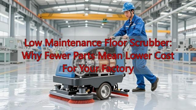 Low Maintenance Floor Scrubber: Why Fewer Parts Mean Lower Cost for Your Factory