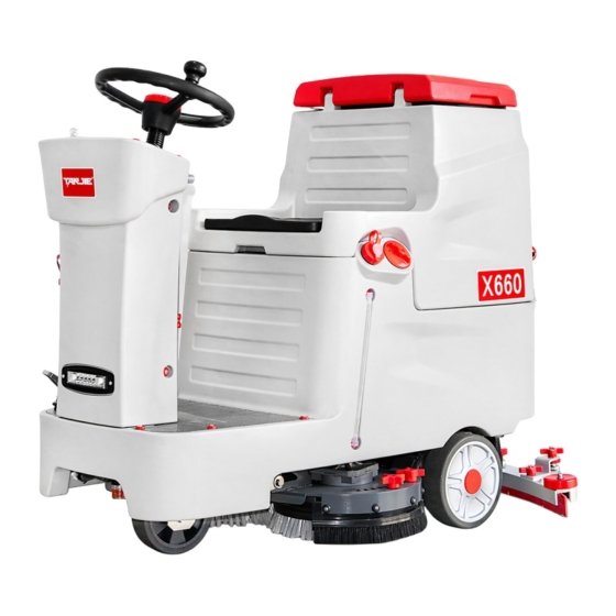 Dual-Brush Ride-on Floor Scrubber X660