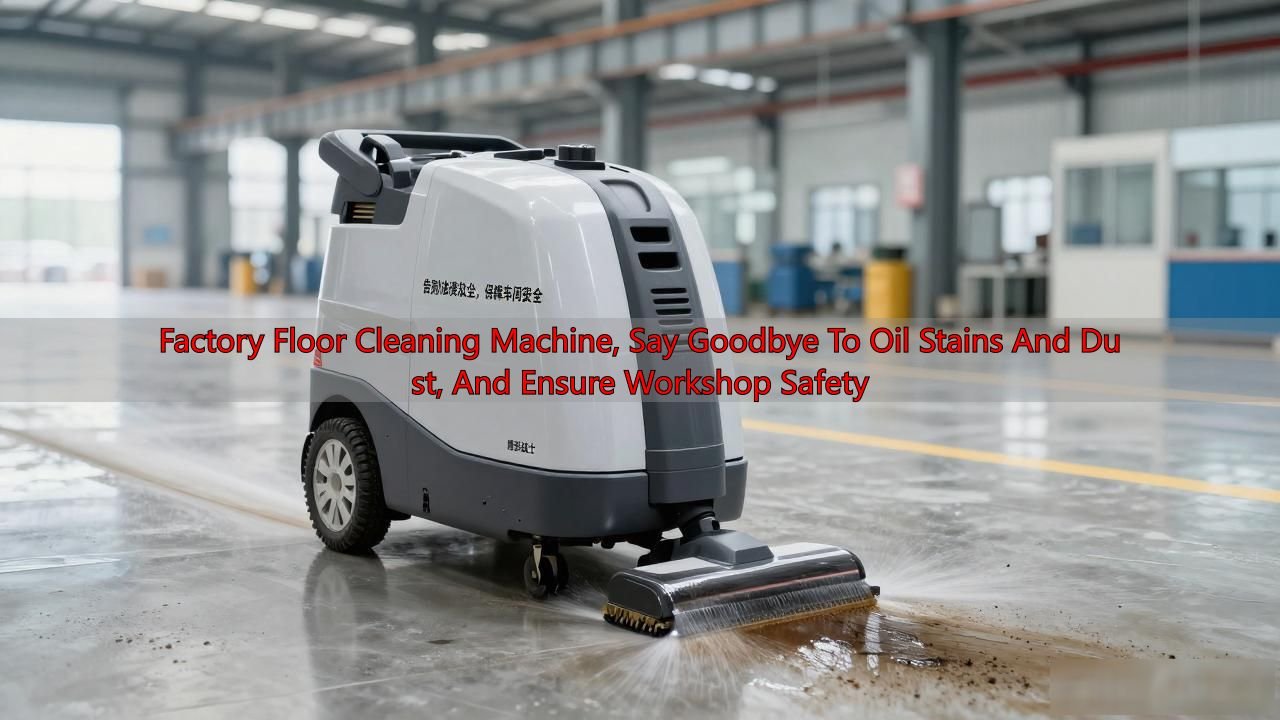 Factory Floor Cleaning Machine, Say Goodbye To Oil Stains And Dust, And Ensure Workshop Safety