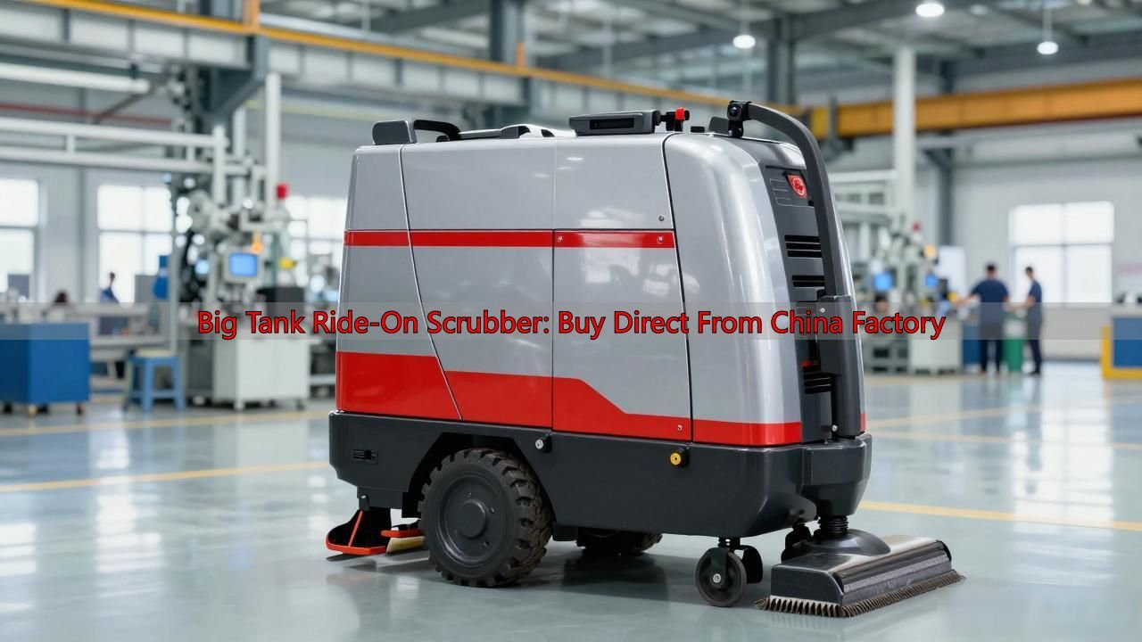 Big Tank Ride-On Scrubber: Buy Direct From China Factory