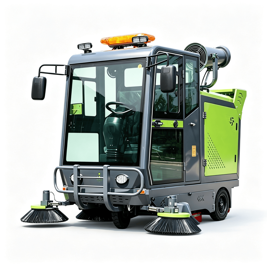 Fully Enclosed 5-Brush Sweeper with Mist Cannon S2200C