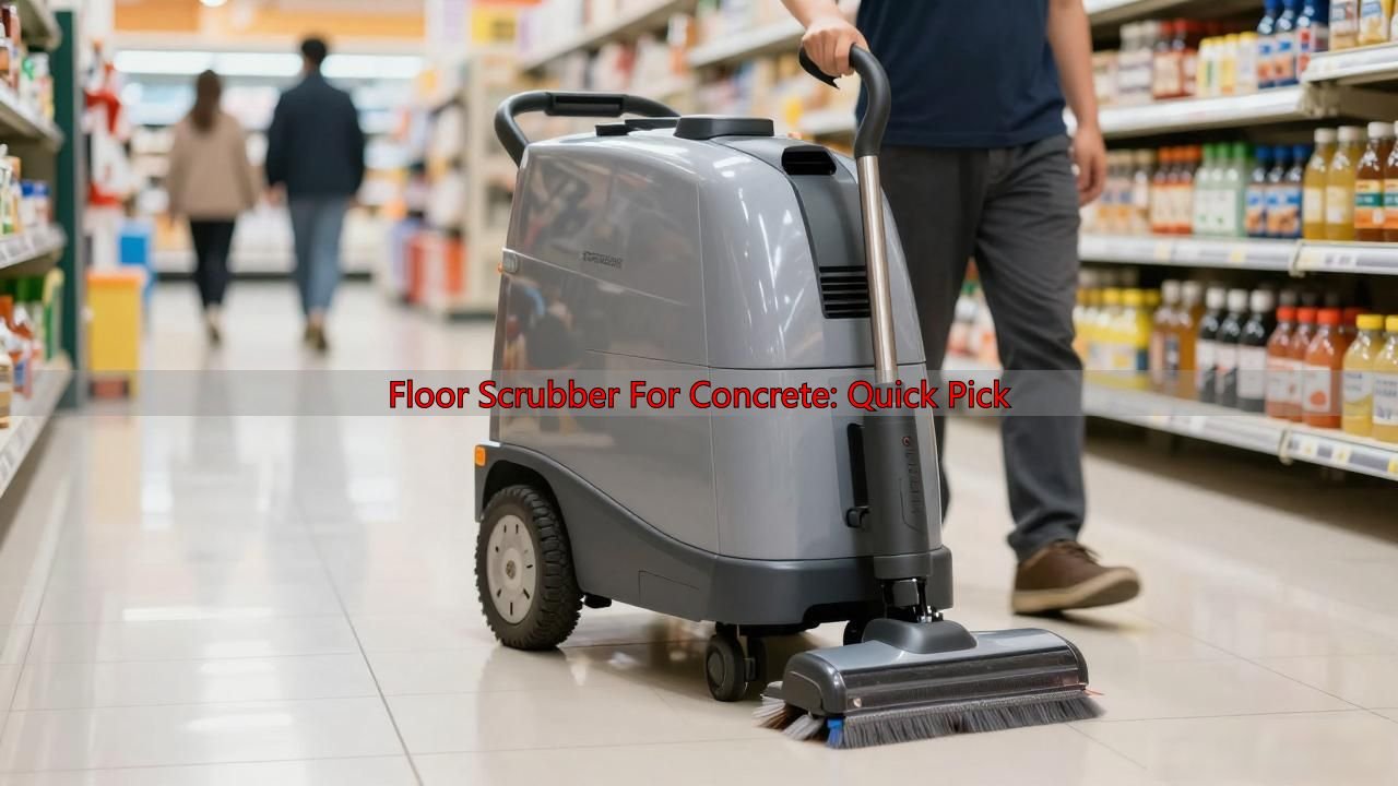 Floor Scrubber For Concrete: Quick Pick