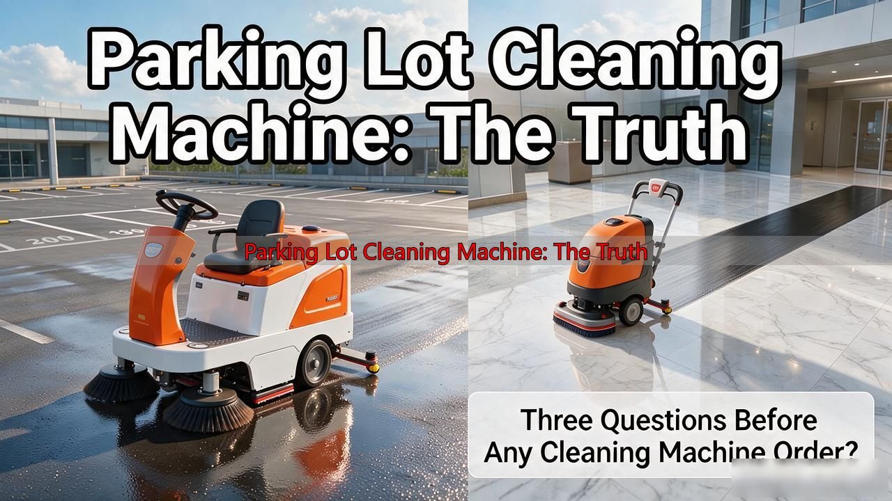 Parking Lot Cleaning Machine: The Truth