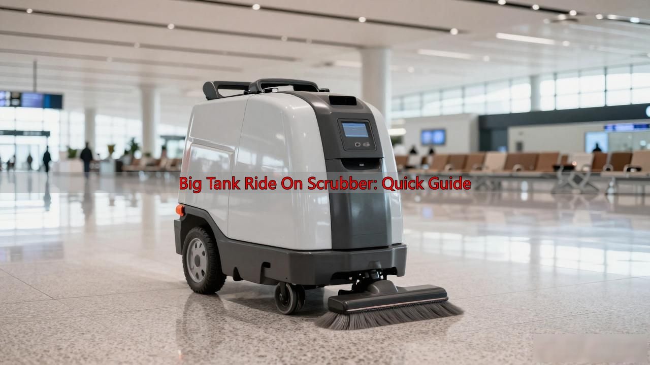 Big Tank Ride On Scrubber: Quick Guide
